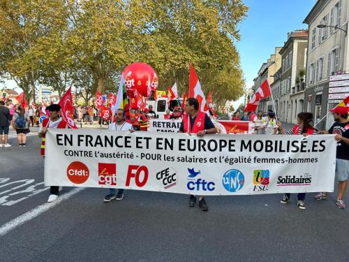 mise en place du début de cortège